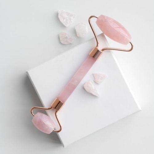 FLUFF - PINK QUARTZ FACIAL MASSAGE ROLLER