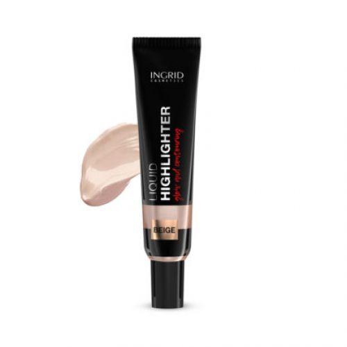 INGRID -Liquid highlighter for face and body INGRID (beige) with hyaluronic acid