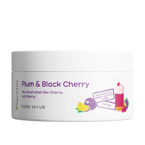 NACOMI -Body scrub  - the scent of plum and black cherry 100ml